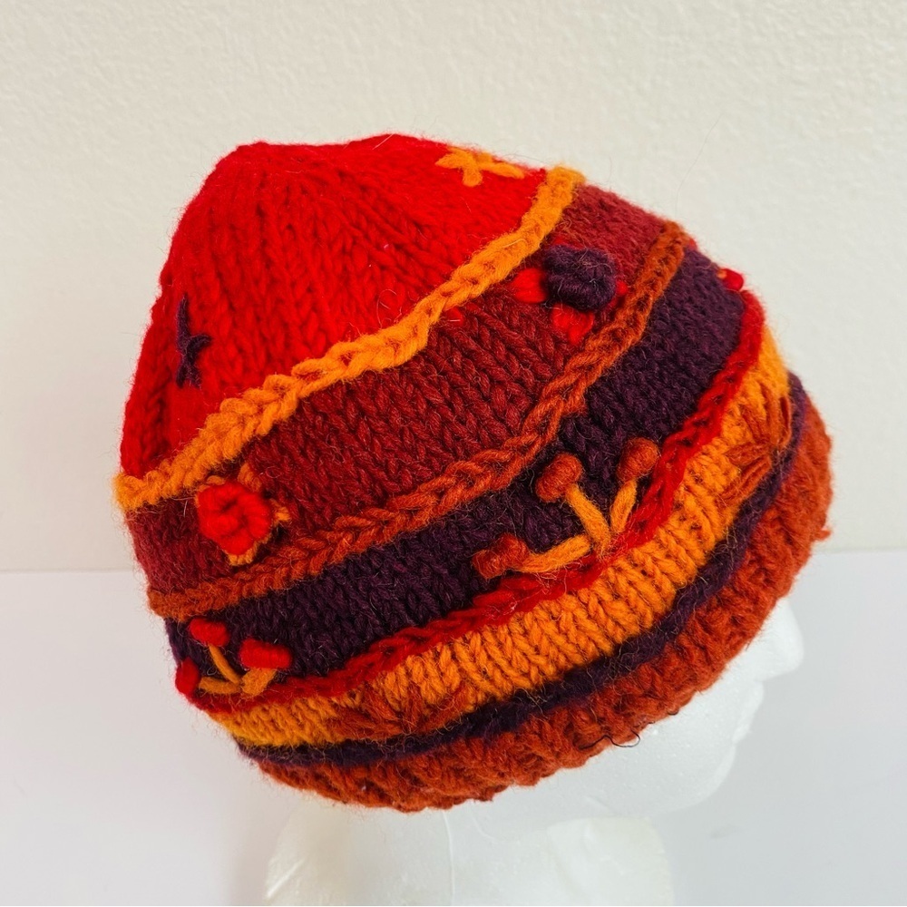 Gypsy Rose Nepal 100% Wool Beanie OS